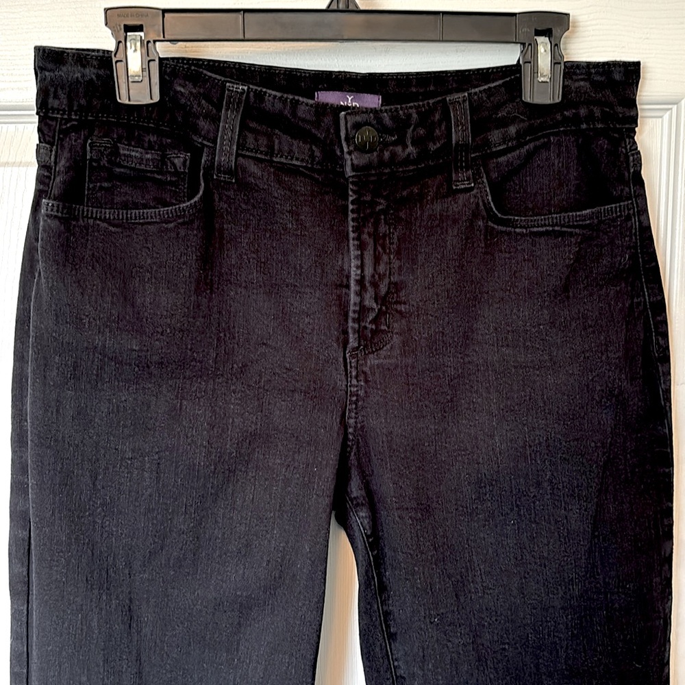 NYDJ Women's Black Bootcut Jeans w/ Lift Tuck Technology Style #40232B Sz. 10